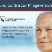 Private Pflegeversicherung pro und contra - Die Pflegeversicherung Spezialistren informieren