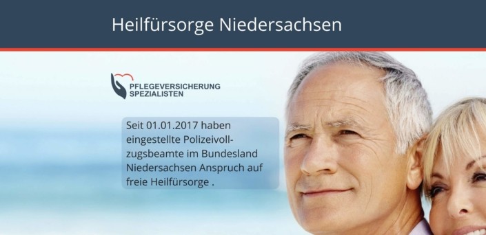 Die Pflegeversicherung Spezialisten informieren : Heilfürsorge Niedersachsen